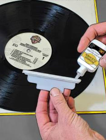 Power-Cleaning a Vinyl Record