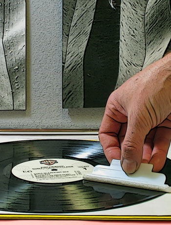 Cleaning a Vinyl Record