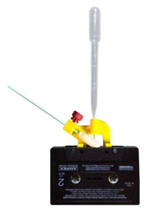Cassette Hero mounted to cassette tape