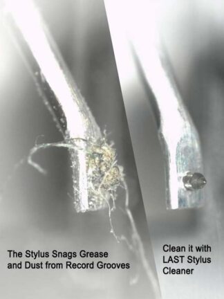 Before and After - a dirty stylus becomes completely clean after using LAST Stylus Cleaner