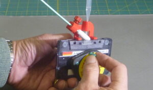 Using the Cassette Hero to treat a cassette tape