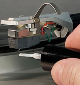 Clean the stylus with Stylus Cleaner. A quick brush from back to front